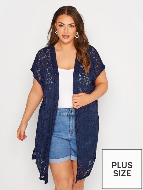 yours-pointelle-cardigan-navy-blue
