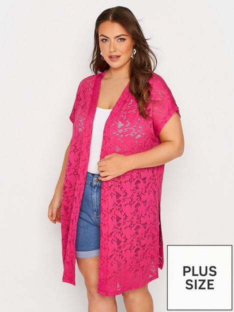 yours-pointelle-cardigan-pink