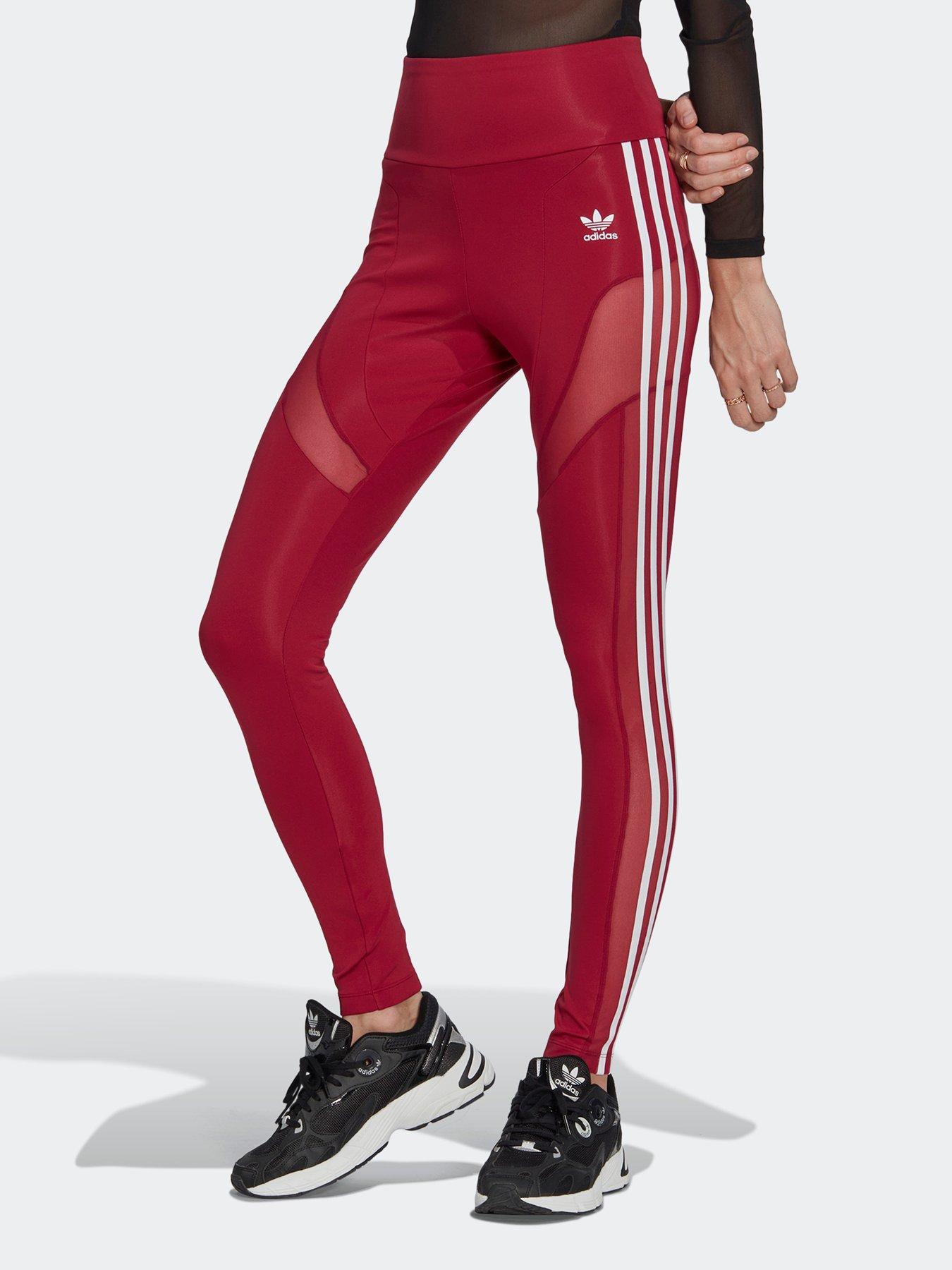 adidas Originals Mesh Leggings - Burgundy