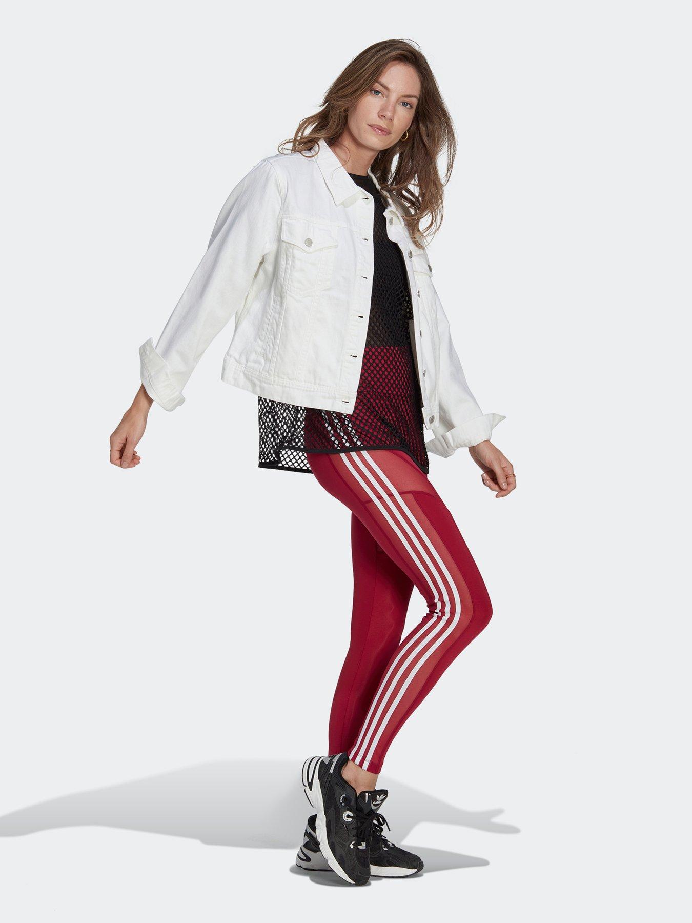 adidas Originals Mesh Leggings - Burgundy