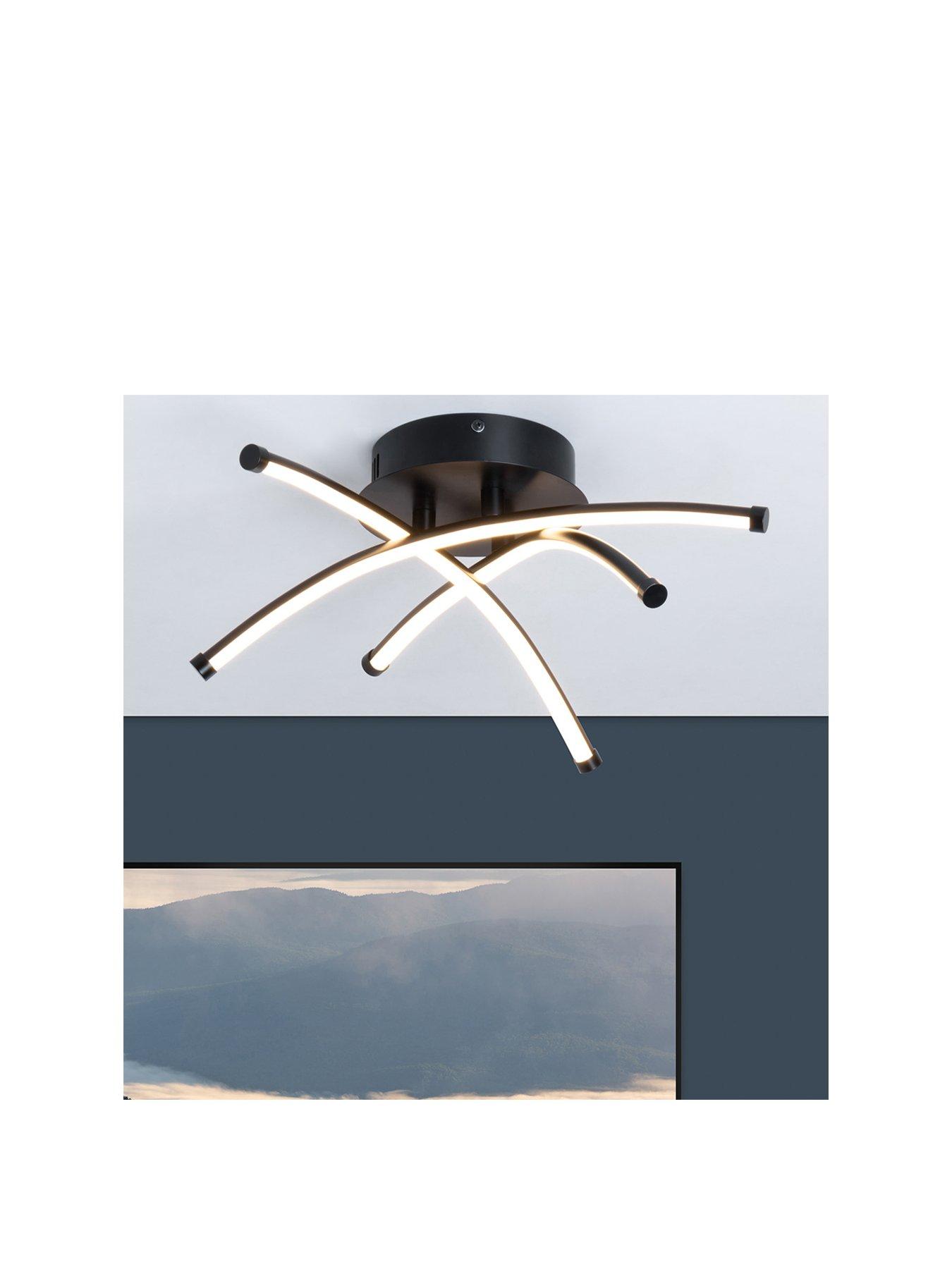 BHS Aalto LED Flush Fitting - Satin Black