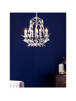 Product photograph of Bhs Flo 8 Light Chandelier from very.co.uk
