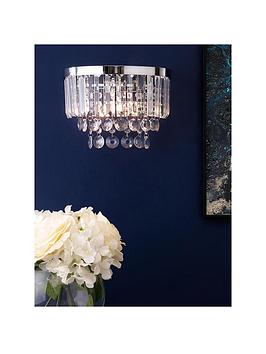 Product photograph of Bhs Paladina 2-light Wall Light from very.co.uk