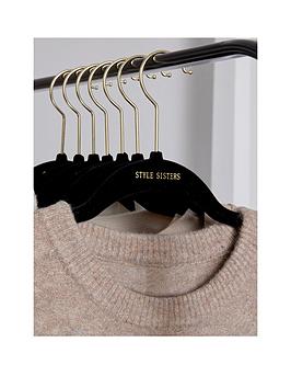 Product photograph of Style Sisters Slimline Velvet Clothes Hangers Ndash Pack Of 10 from very.co.uk