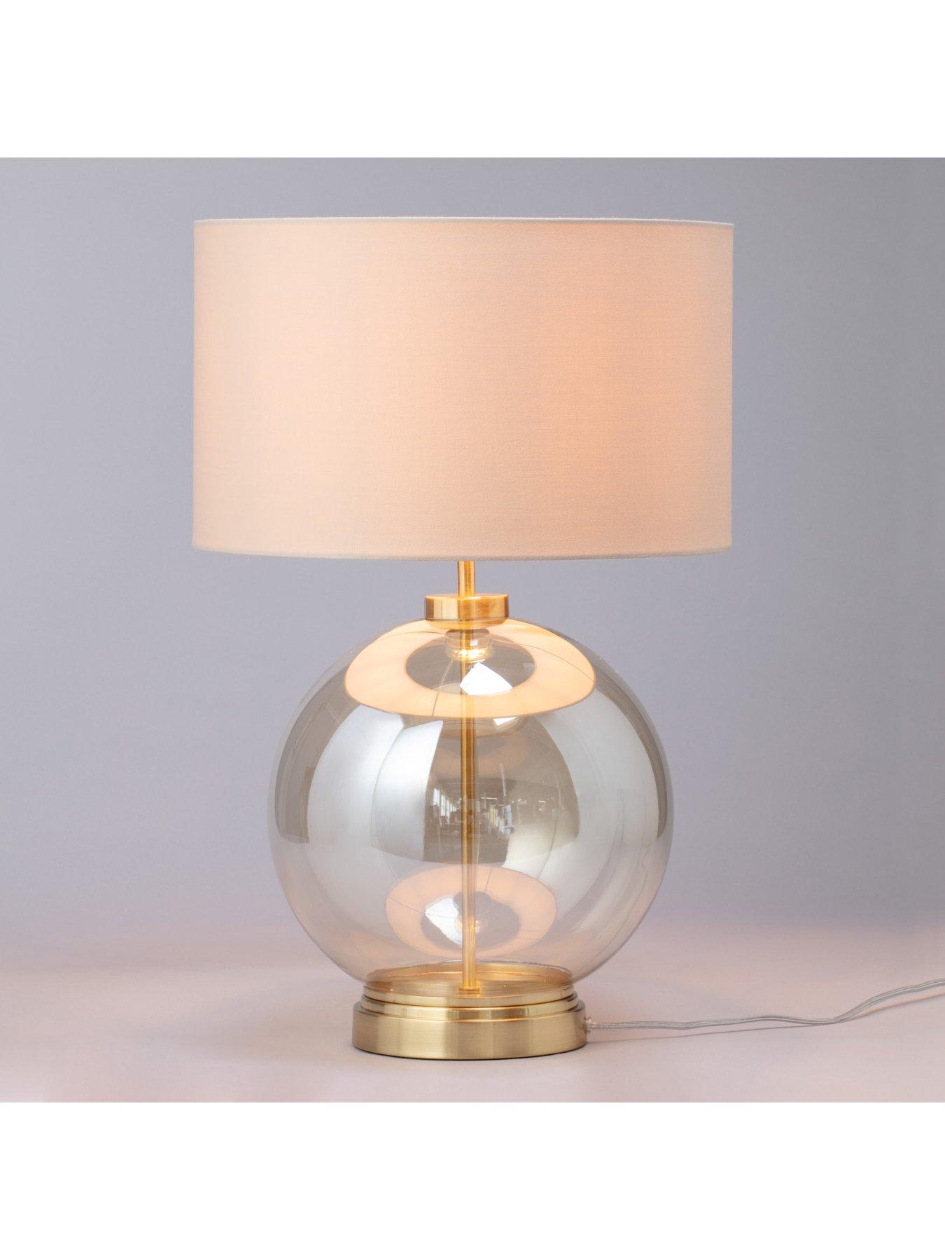 Hammered Brass Table Lamp – Kernow Furniture