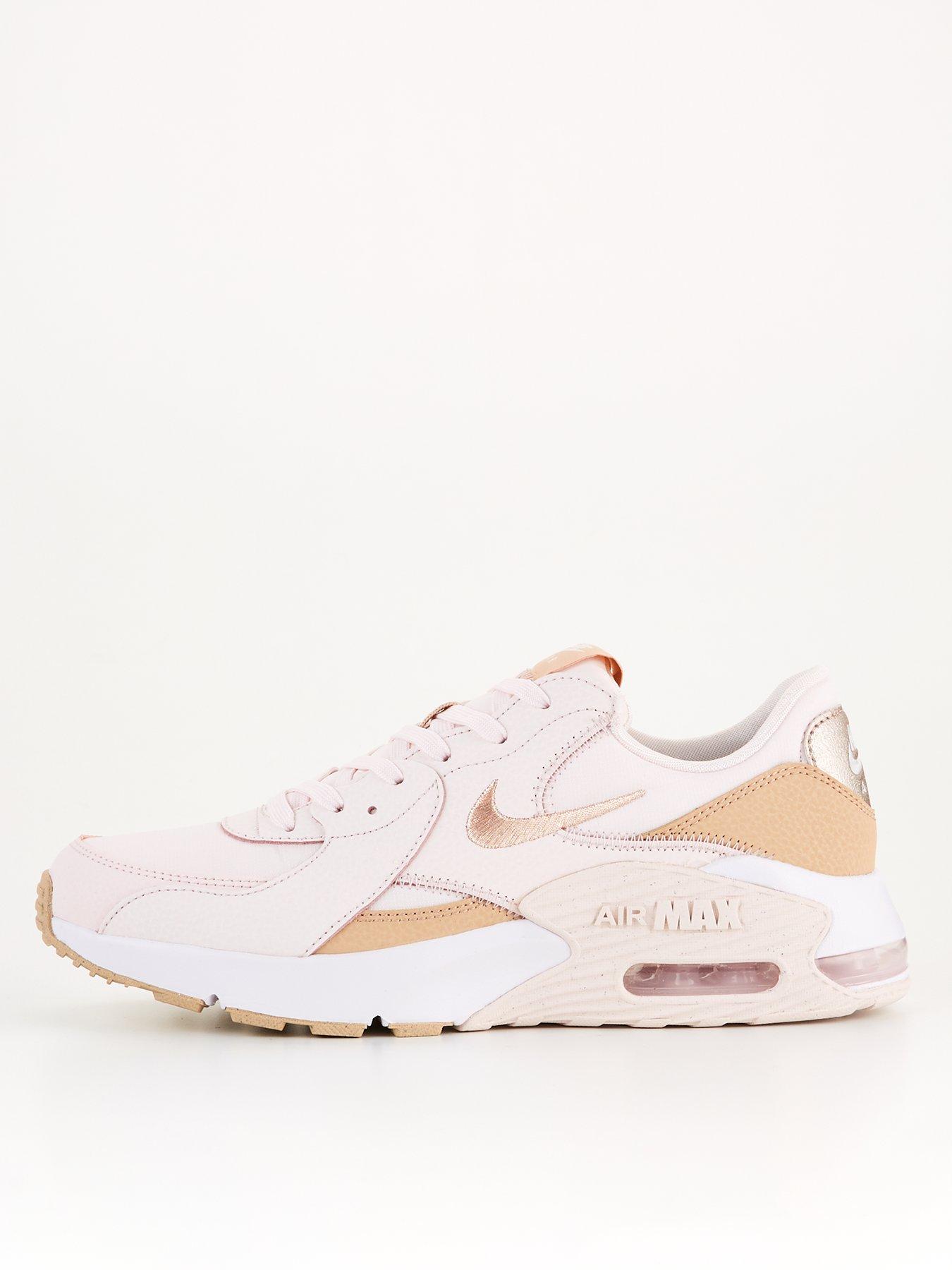 Pink and rose gold hotsell nike trainers