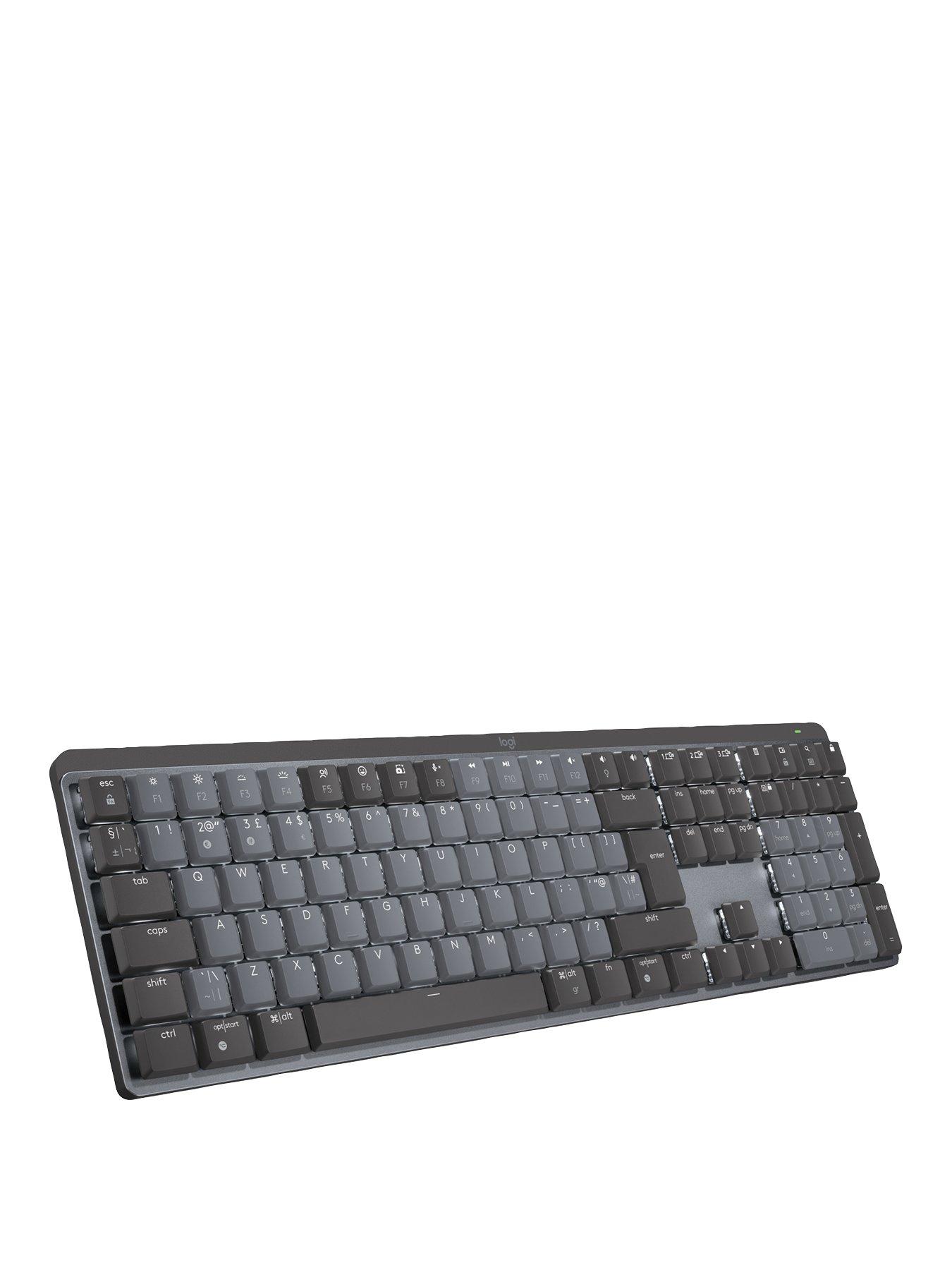Image 1 of 8 of Logitech MX Mechanical Wireless Illuminated Performance Keyboard - GRAPHITE - UK - EMEA