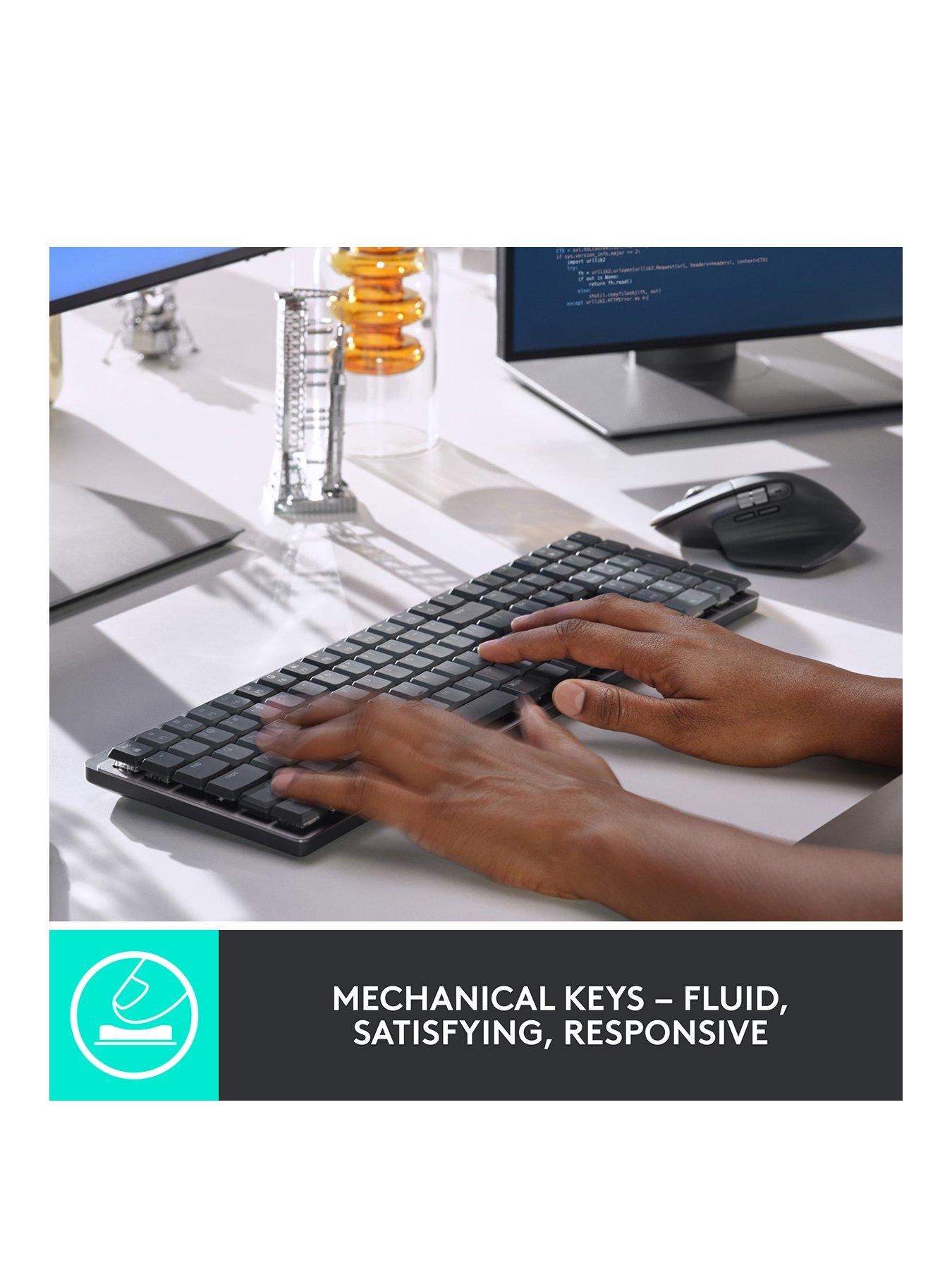 Image 2 of 8 of Logitech MX Mechanical Wireless Illuminated Performance Keyboard - GRAPHITE - UK - EMEA