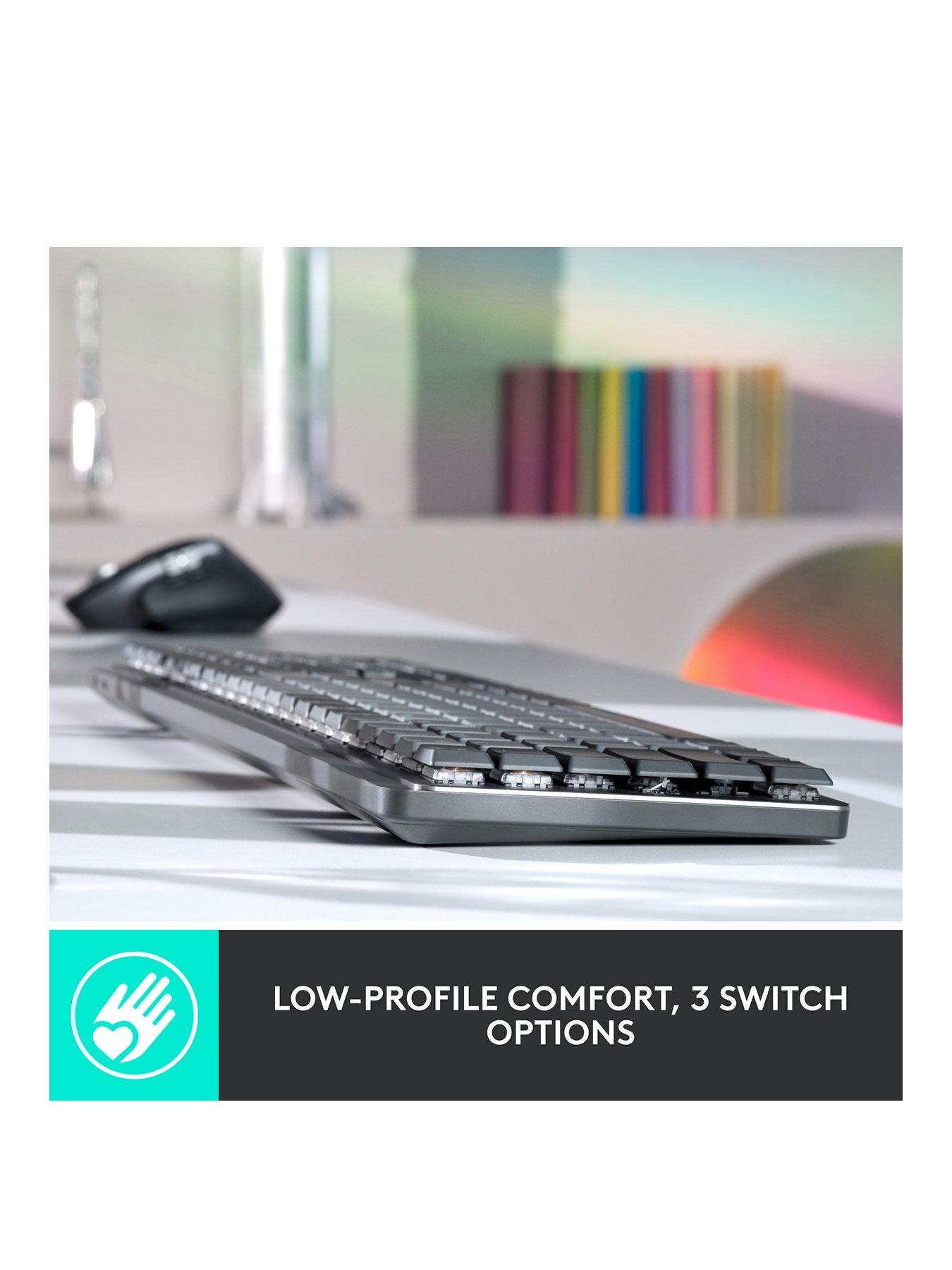Image 3 of 8 of Logitech MX Mechanical Wireless Illuminated Performance Keyboard - GRAPHITE - UK - EMEA