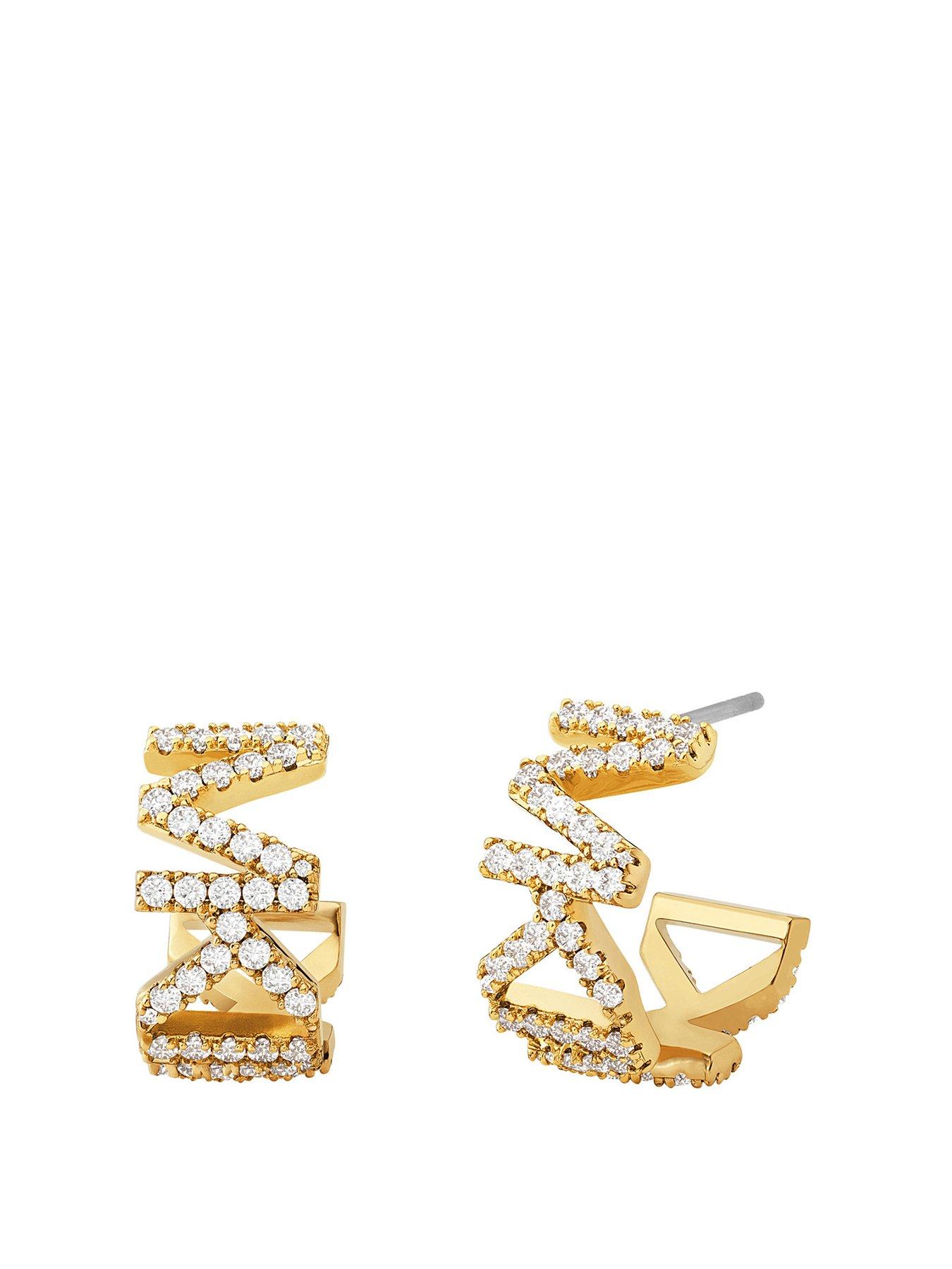 Michael kors deals hoop earrings golden