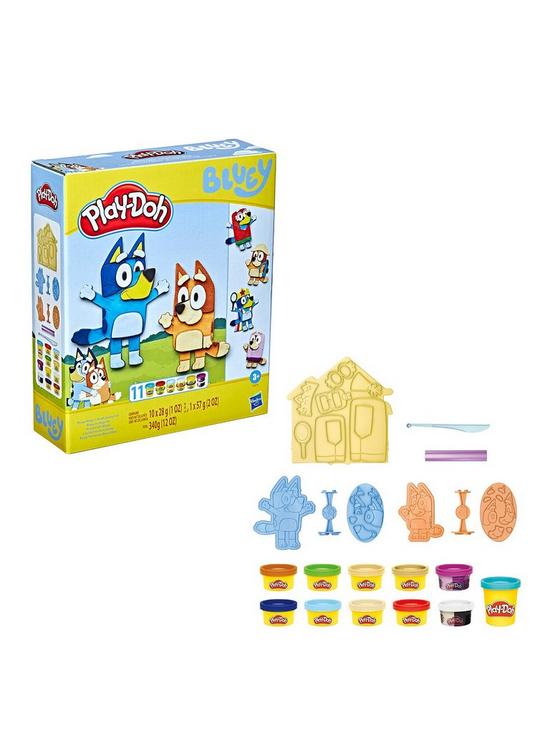 front image of play-doh-playdoh-bluey-make-n-mash-costumes