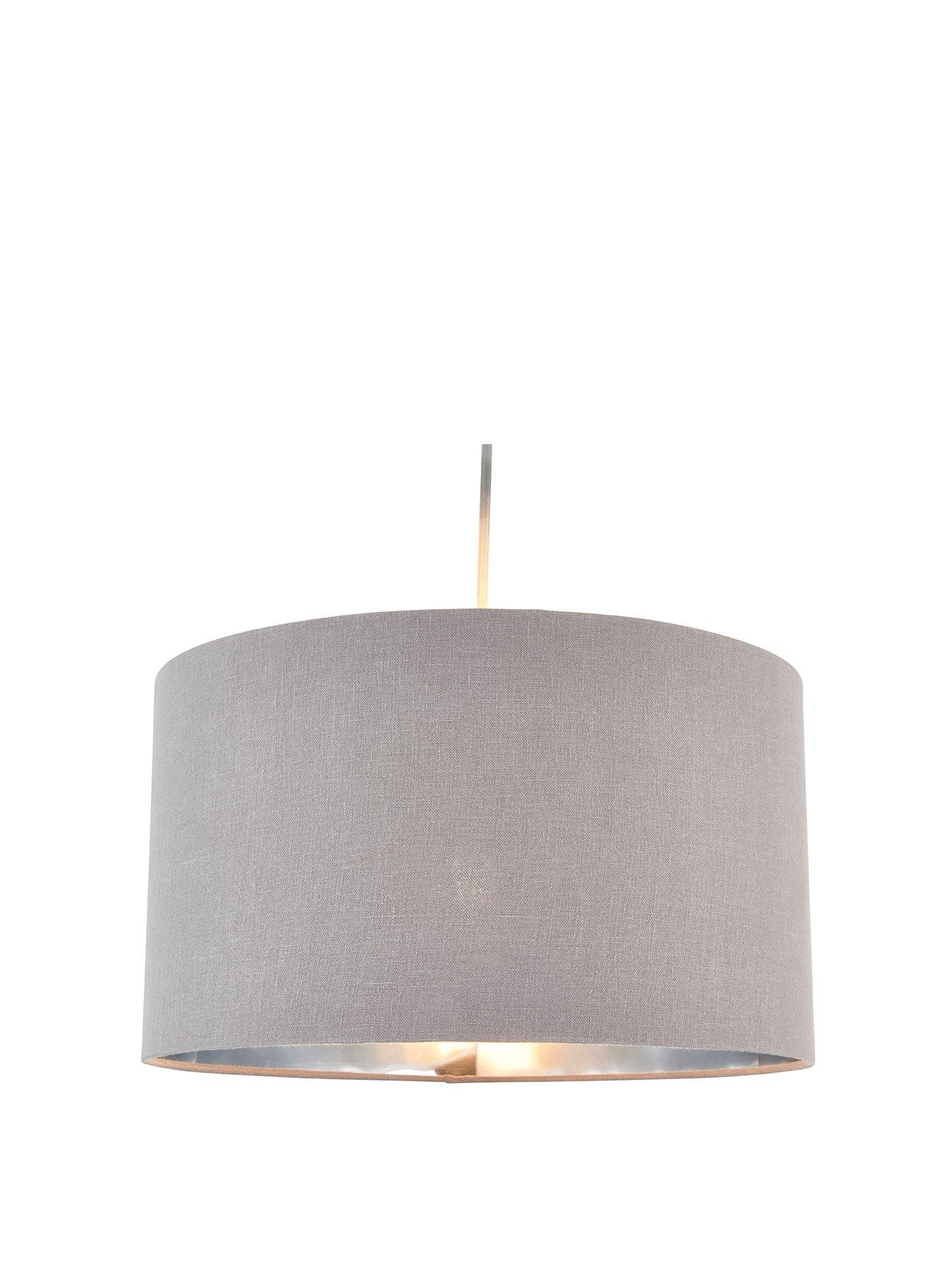 Product photograph of Greta Easy-fit Lightshade - Charcoal from very.co.uk