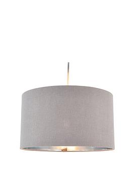 Product photograph of Greta Easy-fit Lightshade - Charcoal from very.co.uk