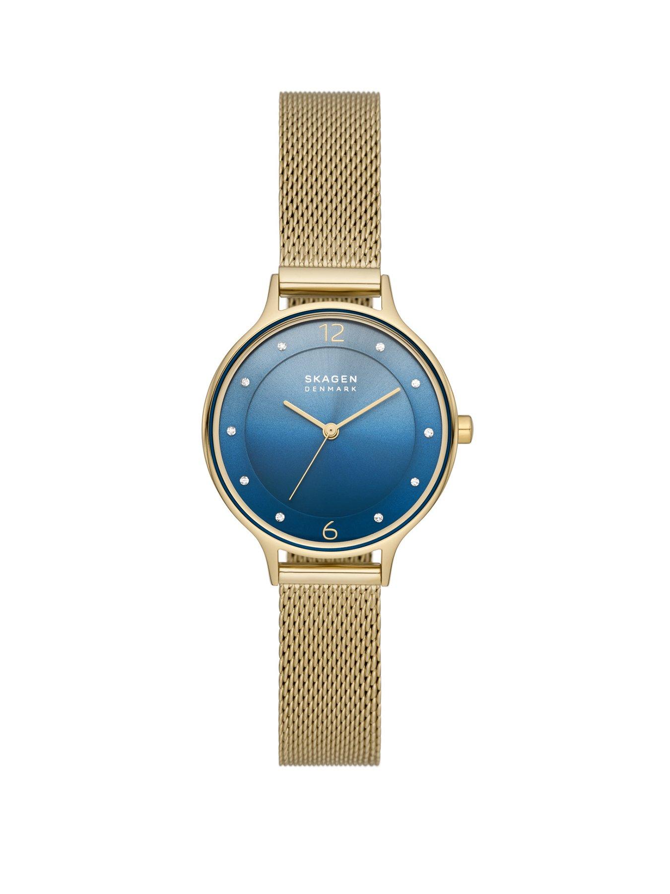 Skagen stainless steel online mesh watch