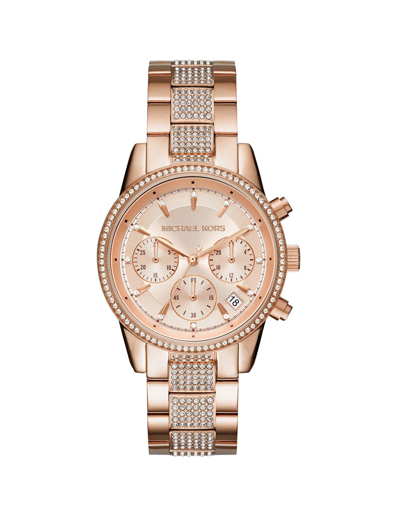 Michael kors rose on sale gold digital watch