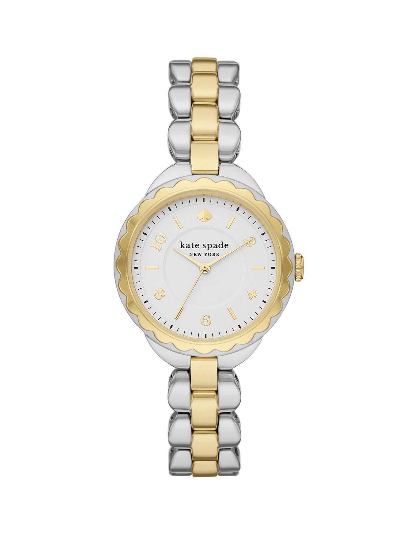 Product photograph of Kate Spade New York Morningside Stainless Steel Ladies Watch from very.co.uk