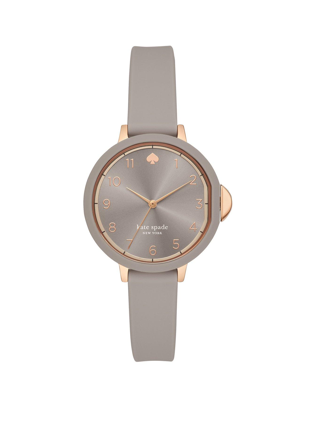 Product photograph of Kate Spade New York Park Row Silicone Ladies Watch from very.co.uk