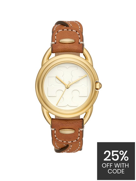 front image of tory-burch-the-miller-ladies-traditional-watch-leather