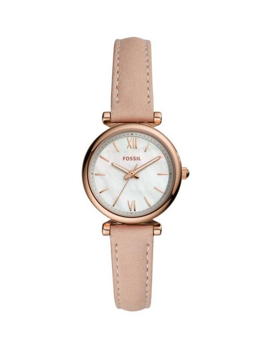 Fossil Carlie Mini Ladies Watch Leather | very.co.uk