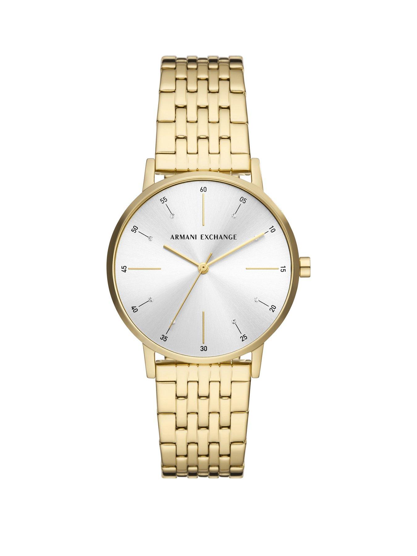 Armani exchange deals women's gold watch