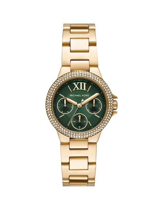 front image of michael-kors-camille-ladies-watch-stainless-steel