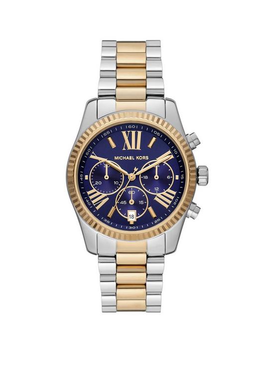 front image of michael-kors-lexington-ladies-watch-stainless-steel