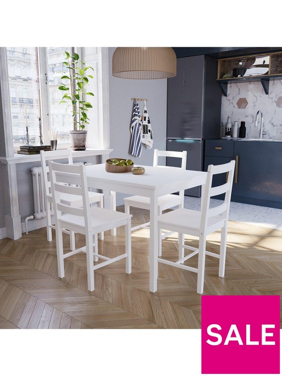 stillFront image of vida-designs-yorkshire-108-cm-dining-table-4-chairs-white