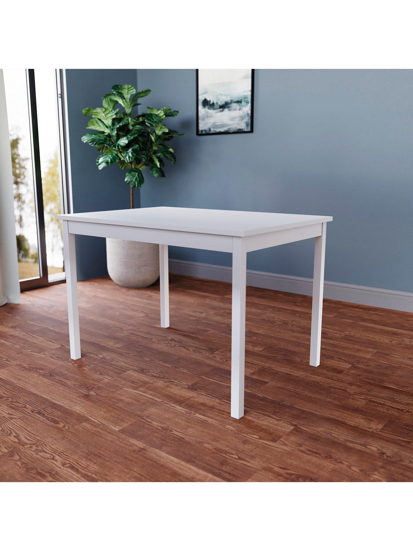 Image 5 of 6 of Vida Designs Yorkshire 108 cm Dining Table + 4 Chairs - White