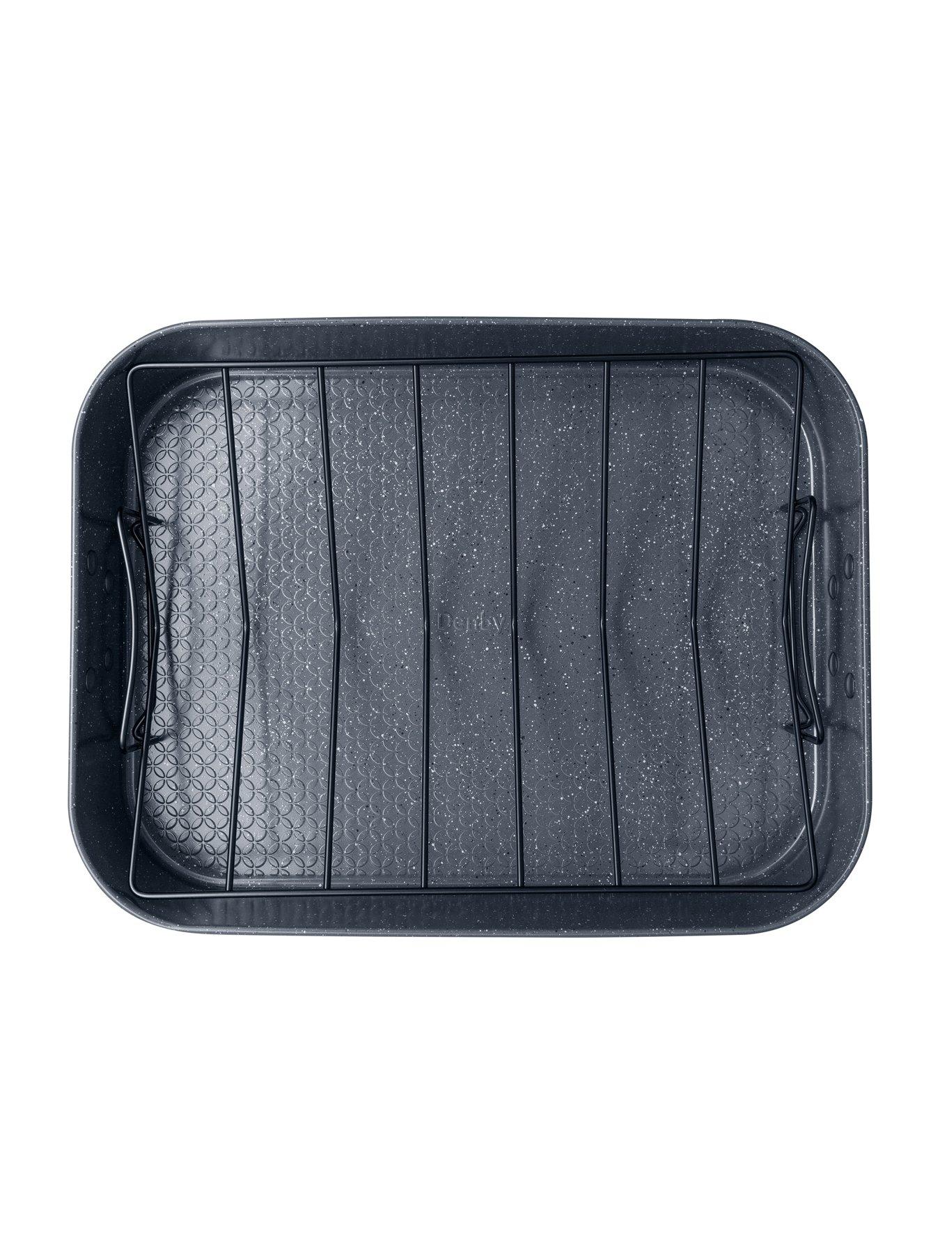 Image 2 of 4 of Denby Quan Tanium Finish Roasting Tray with Rack