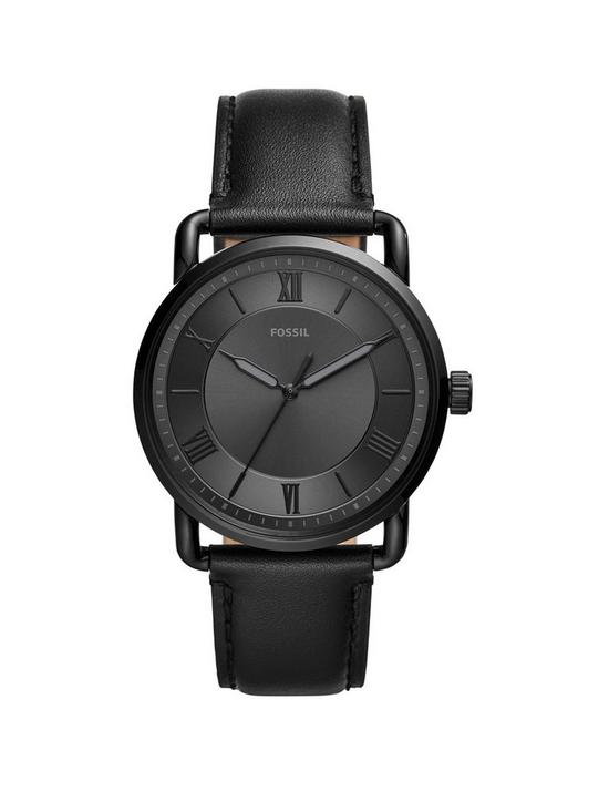 front image of fossil-copeland-42mm-mens-watch-leather