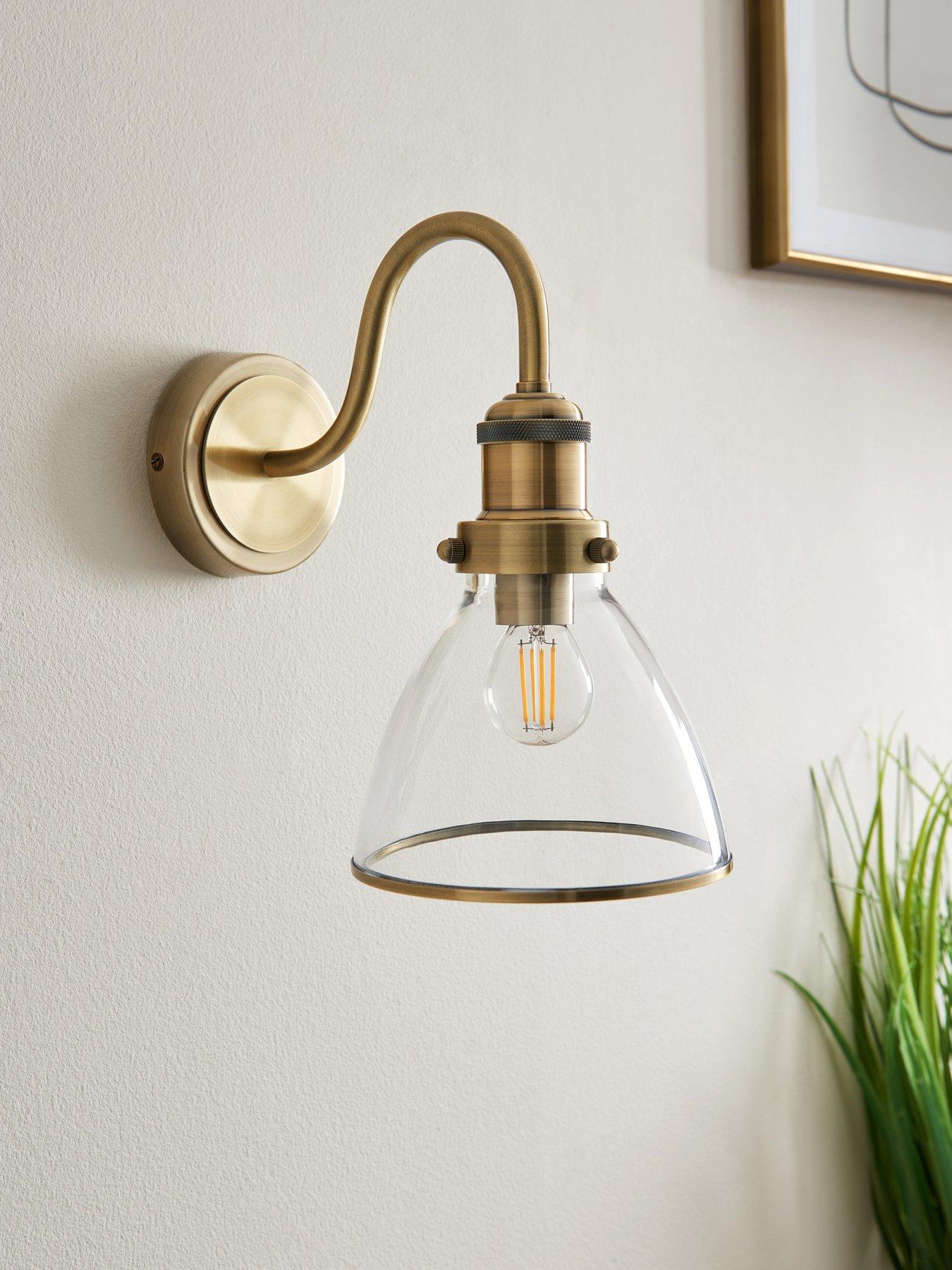Very Home Jamey Wall Light Brass very