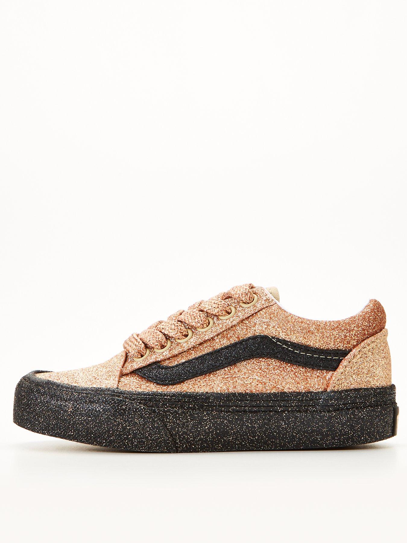 Gold hotsell vans womens