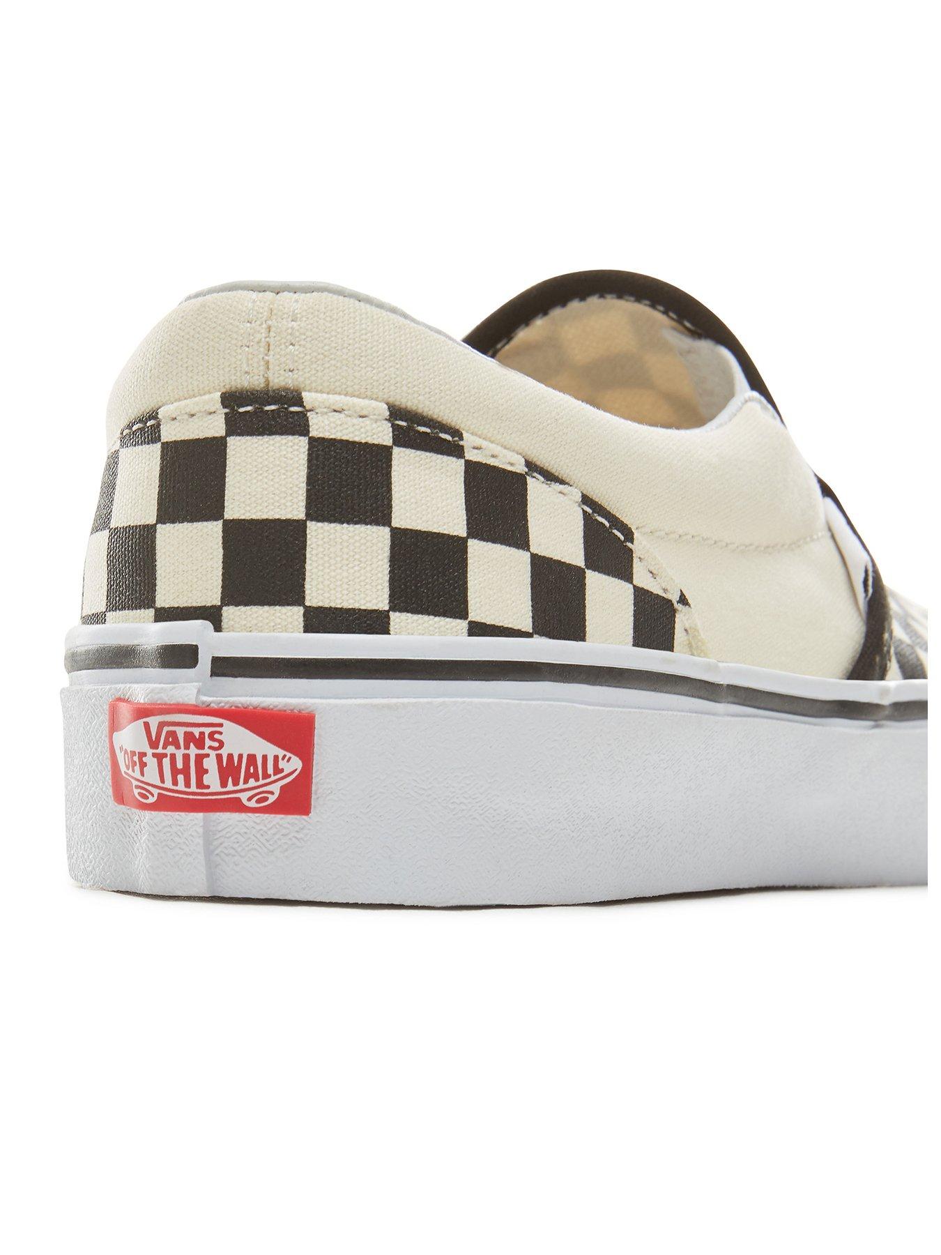 Black and white checkered vans kids best sale