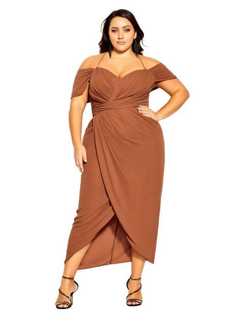 city-chic-entwine-maxi-dress-toffee
