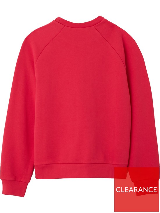 stillFront image of marni-kids-logo-sweatshirt-red