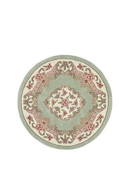 Product photograph of Origins Shensi 120 Cm Circle Wool Rug from very.co.uk
