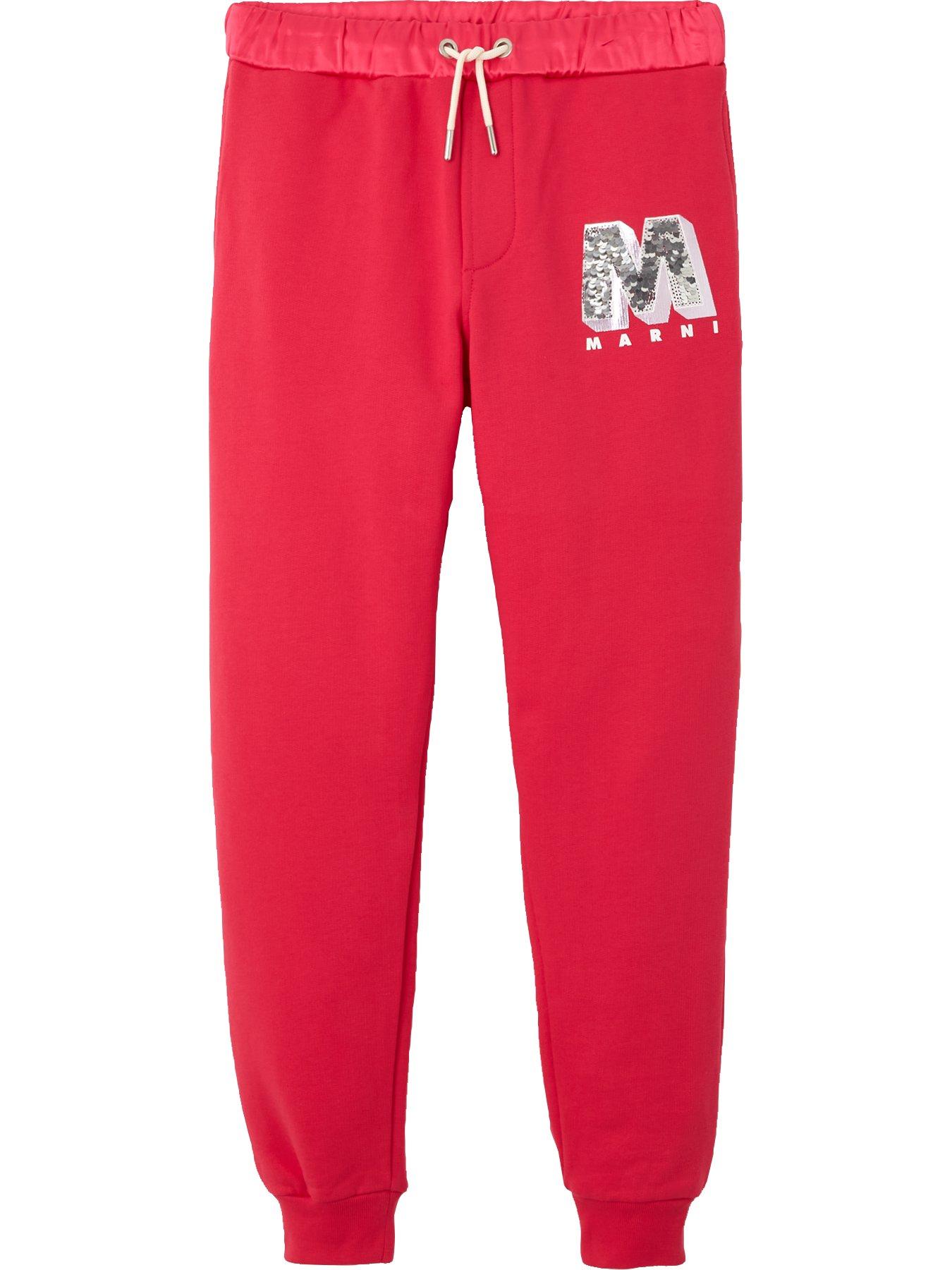 marni-kids-logo-jogging-bottoms-red