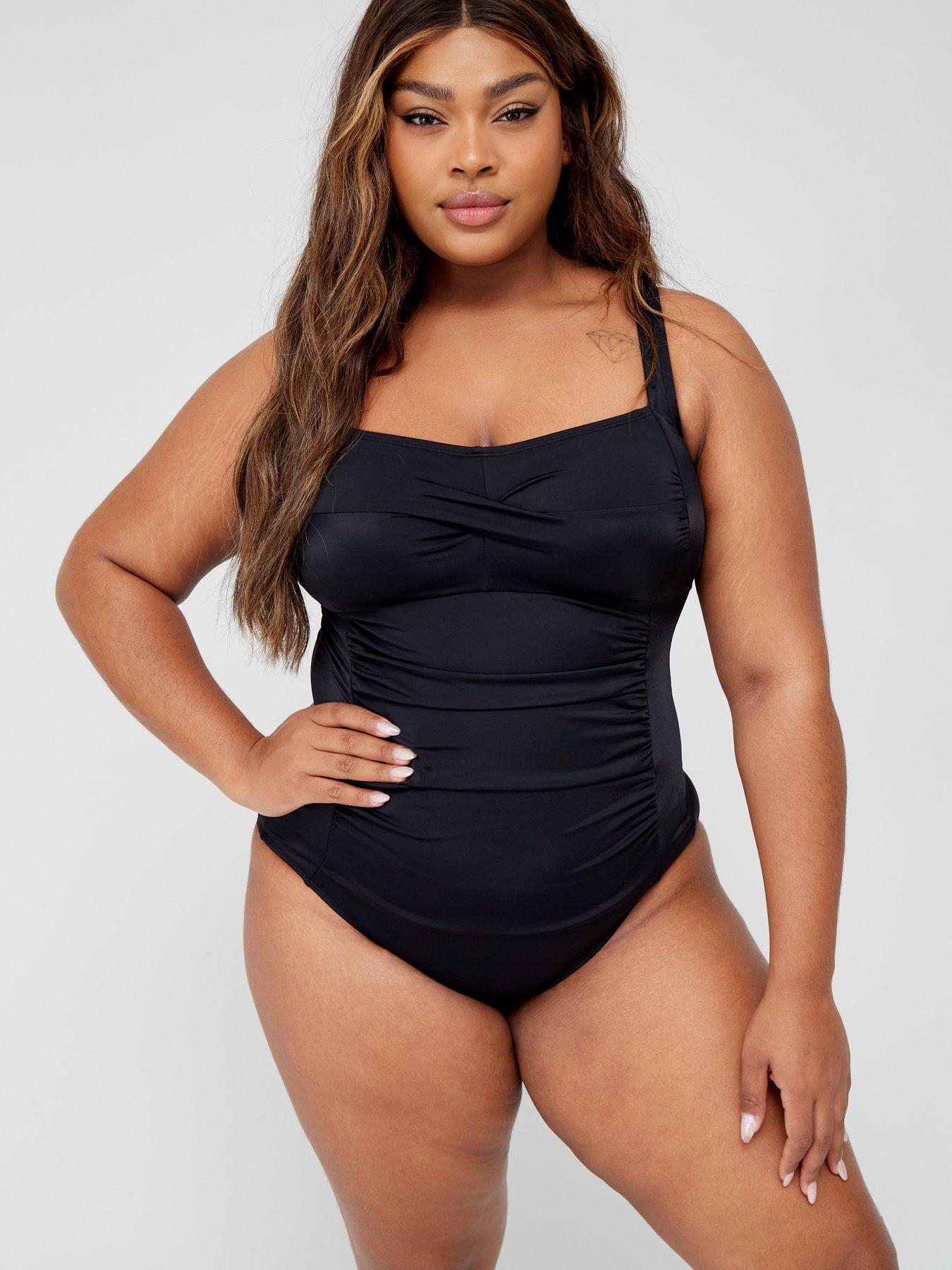 st john's bay plus size swimwear