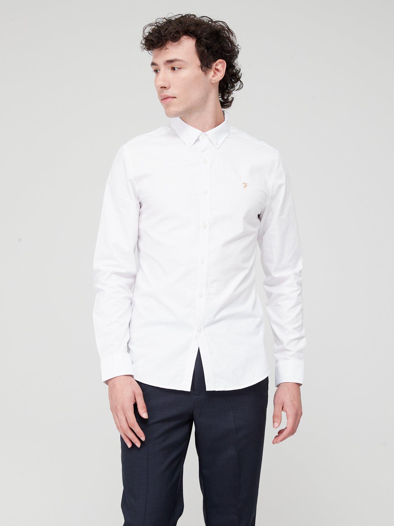 Ralph lauren slim fit oxford best sale shirt white