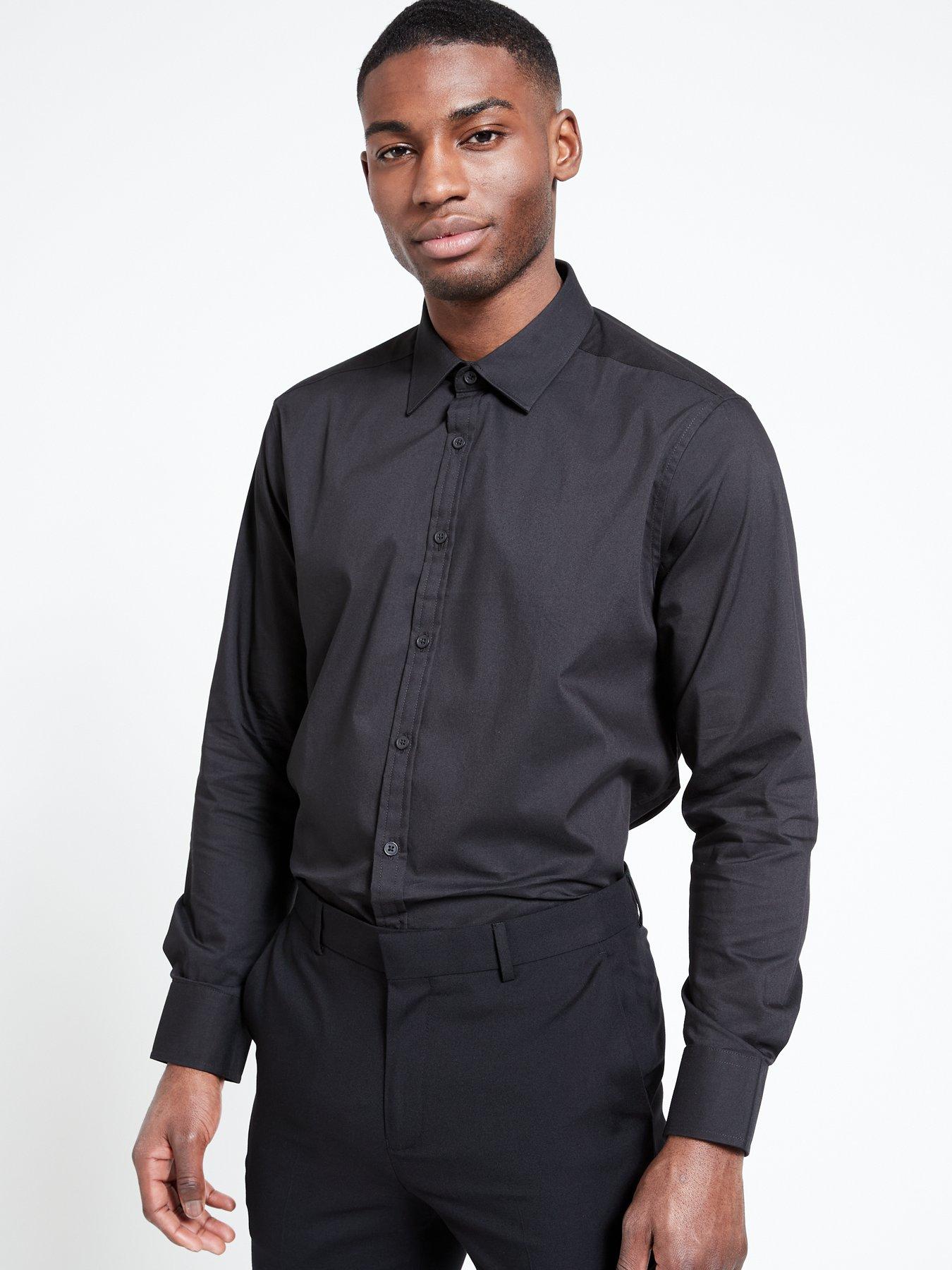 dress pants with black shirt