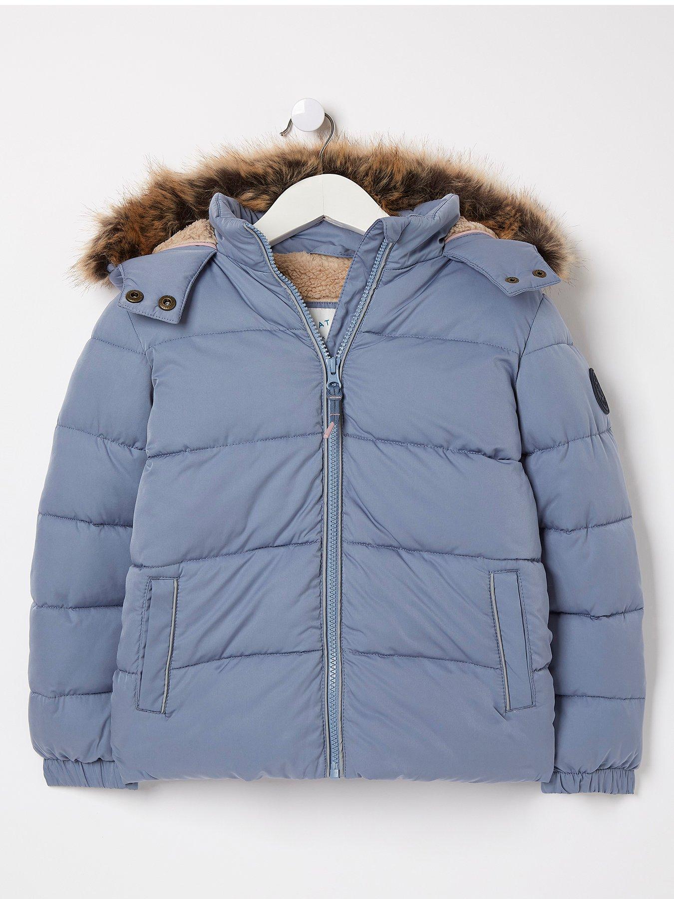 FatFace Girls Elsie Padded Jacket Blue very.co.uk