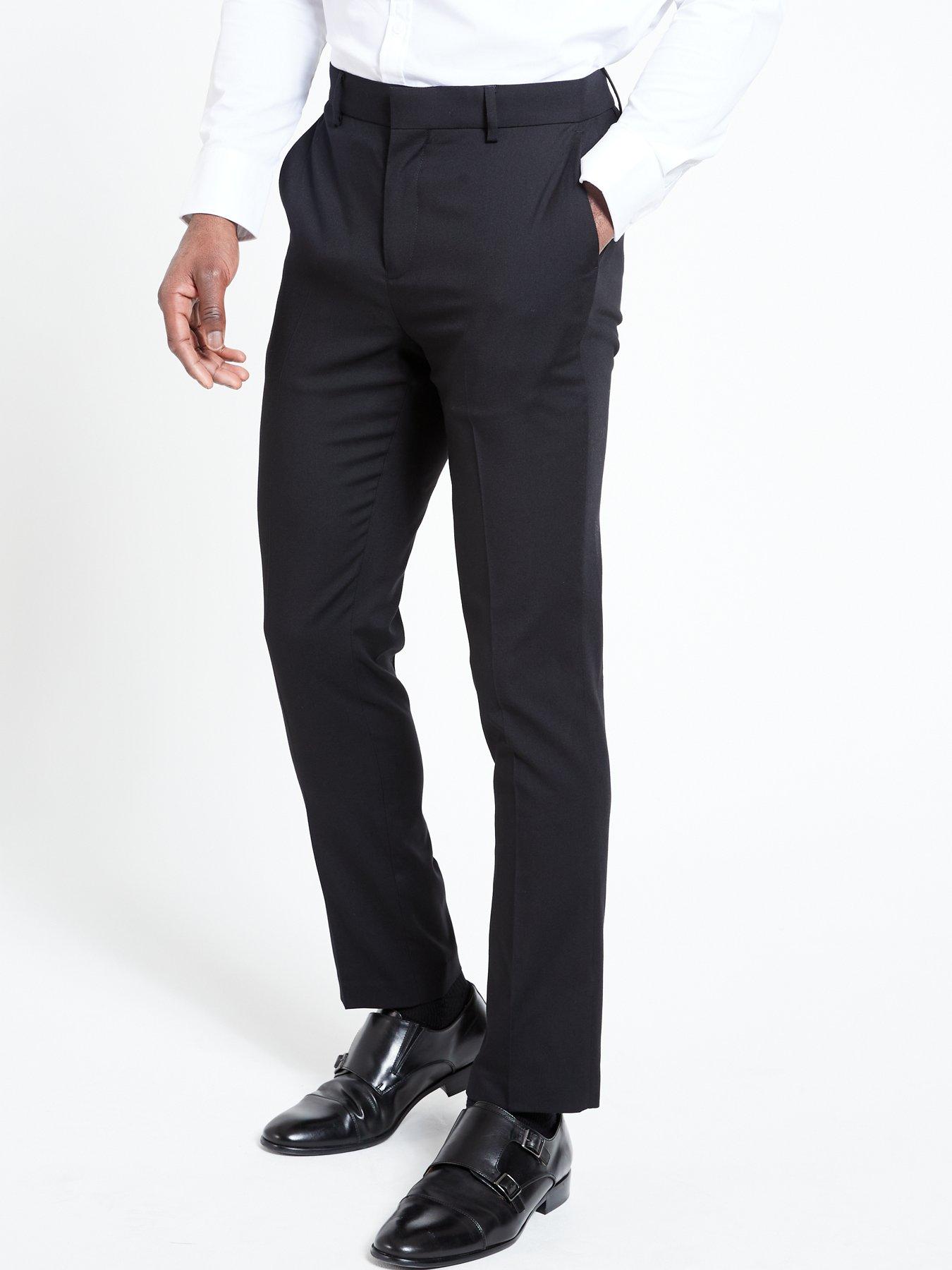Image 1 of 6 of Everyday Slim Suit Trousers - Black
