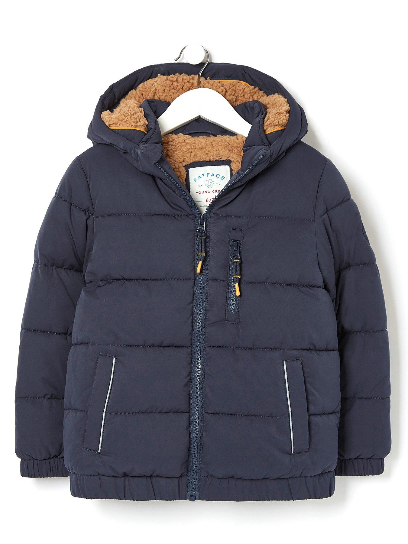 FatFace Boys Ellis Padded Jacket - Navy | very.co.uk