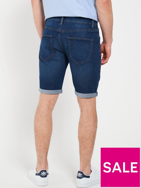 stillFront image of everyday-slim-denim-shorts-vintage-wash
