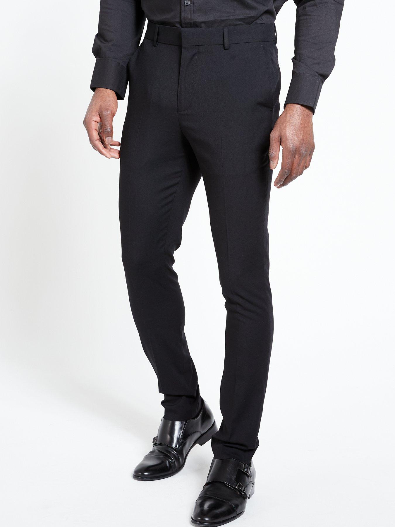undefined Skinny Formal Trousers - Black