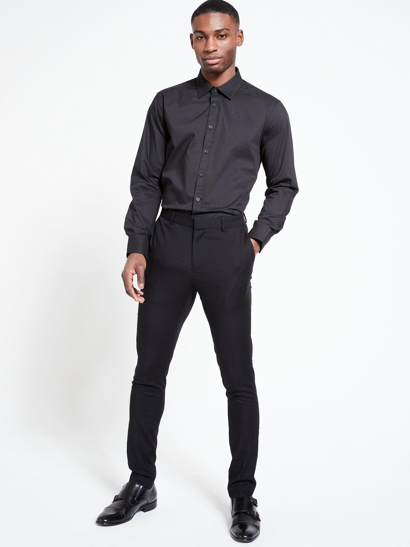 Everyday Skinny Formal Trousers - Black | Very.co.uk