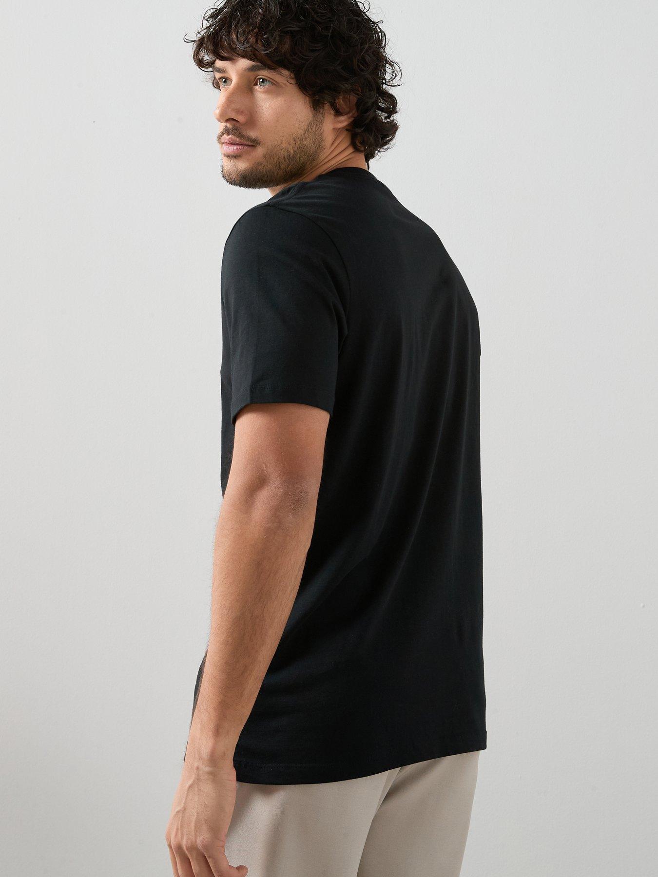 Image 3 of 7 of The Very Collection 2 Pack Pure Cotton Essential Crew Neck T-shirts - Black