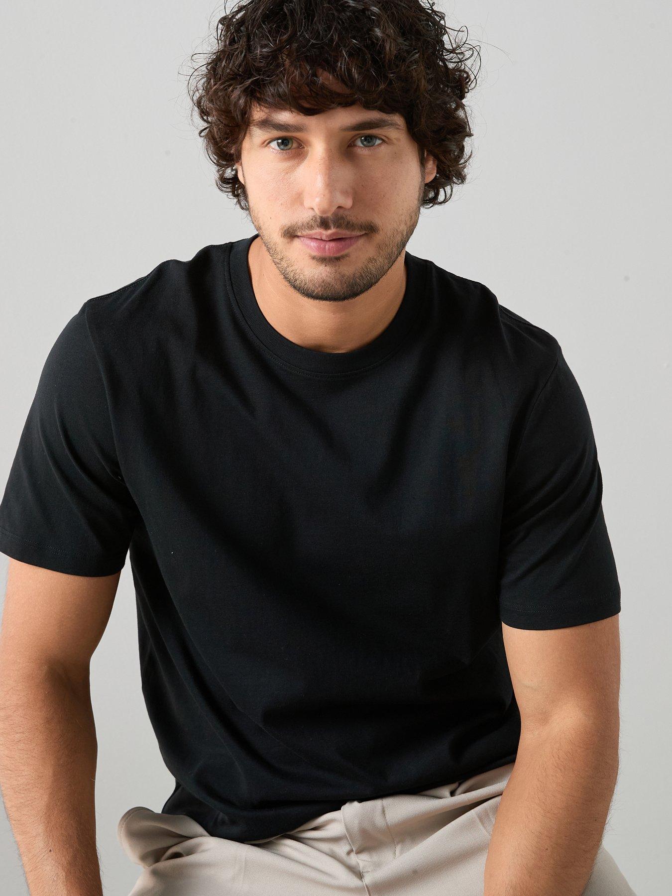 Image 7 of 7 of The Very Collection 2 Pack Pure Cotton Essential Crew Neck T-shirts - Black