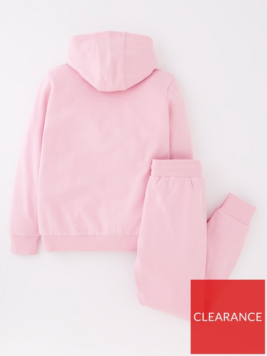 back image of ellesse-junior-girls-cercare-jog-suit-light-pink