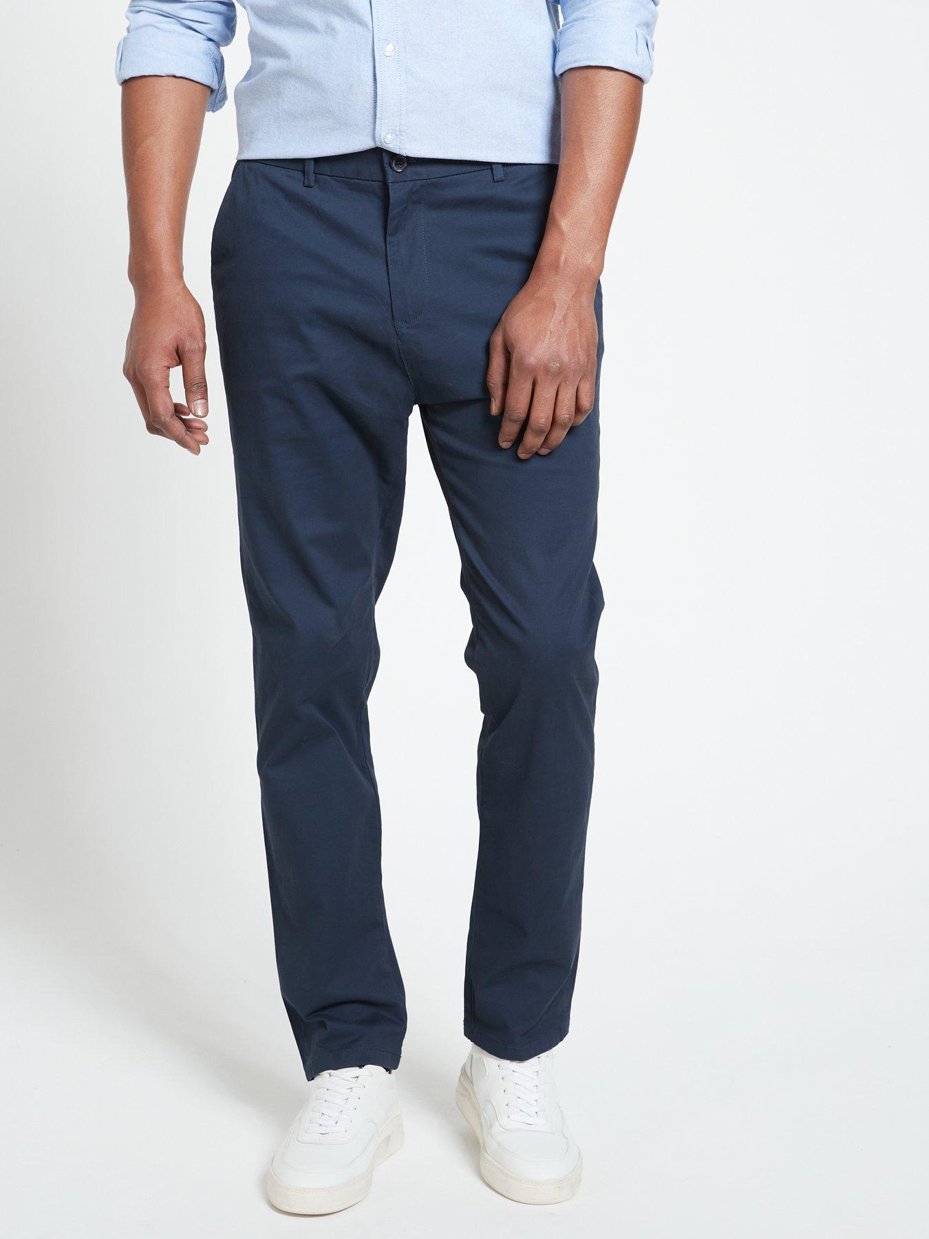 undefined Slim Chino Trousers - Navy